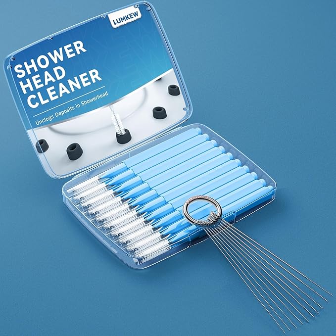 Shower Head Cleaner Picks, Multiple Size Shower Head Cleaning Brush for Small Holes, Showerhead Nozzle Unclogger Tool,Green, 20pcs