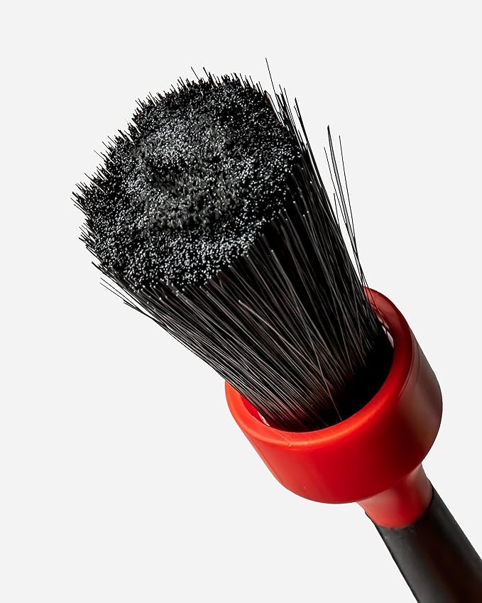 Adam's Polishes Lug Nut Brush - Car Detailing Brush for Wheel Cleaning | Chemical Resistant Bristles Against Tough Acid Wheel Cleaner or Rim Cleaner | Rubberized Wheel Brush for Safe Car Cleaning