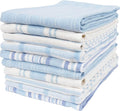 KAF Home Assorted Flat Kitchen Towels | 100% Cotton - 18 x 28 inches | Ultra Absorbent Soft Kitchen Tea Towels | Perfect for Cooking, Cleaning, and Drying Hands (Sky, 18 x 28-10 Pack)