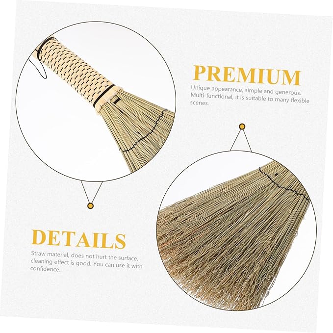 Corn Whisk Broom Handcrafted Mini Dust Brush for Efficient Sweeping of Bedrooms Sofas and Carpets Short Handle Natural Material for Cleaning