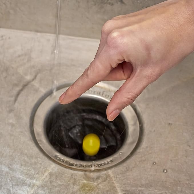Glisten Garbage Disposer Freshener, Lemon Scent, 6-Pack