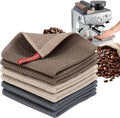 FGSAEOR Barista Cleaning Towels 6-Pack, 100% Cotton Waffle Weave 12x12 Inch Extra Thick Coffee Cloths, Ultra Soft Absorbent for Espresso Machine, Steam Wand, Milk Frother & Countertops