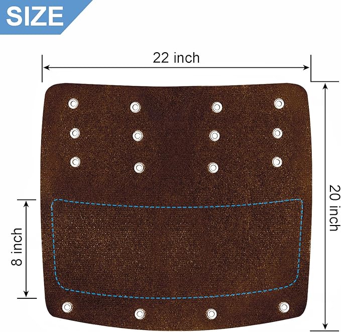 OKBA RV Step Rugs,22 Inch Camper Step Cover for 8-10" Depth RV Camper Radius Stairs- 3 Pack Brown Stair Rugs Cover