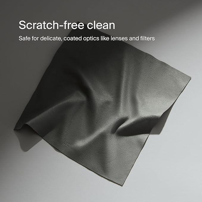Urth Lens Cleaning Cloth — Washable Reusable Microfiber Wipe for Cameras, Lenses, Laptops, Glasses, Screens