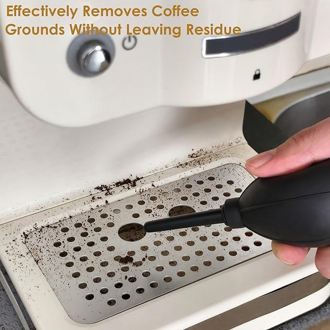 Coffee Grinder Cleaning Kit with Brush, Spoon, and Blower - Espresso Machine Cleaning Tools, Barista Accessories for Grinds, Beans, Portafilters