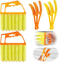 Blind Cleaner Duster Tool, 2026 New Window Venetian Washable 7 Fingers Dusting and Air Vent Cleaner, Shutter Cleaner Brush, Blinds Air Conditioner Fan Duster Dirt Cleaning (C)