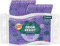 Scotch-Brite Odor Resist Non-Scratch Scrub Sponge, Dishwasher-Safe Kitchen Sponges That Resist Bacterial Odors, Multipurpose Dish Sponges for Gentle Cleaning and Pet Messes, 2 Dish Sponges