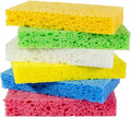 Multi-Use Cellulose Kitchen Sponges Compressed Cellulose Sponges, Non-Scratch, Dish Sponge for Kitchen Bathroom Cars, Funny Cut-Outs DIY (12, Multicolor)