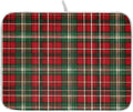 Christmas Red Green Buffalo Checkered Dish Drying Mat for Kitchen Counter Absorbent Microfiber Large Drying Pad Dish Mats for Kitchen Countertops 18 x 24 Inch
