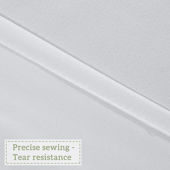 Victorian Ruffle Shower Curtain 60" x 72" White, Ruched Microfiber Vintage Handcrafted Bow Tie, Stall Size Bath Curtain with 10 Buttonholes, Machine Washable and Dry Quickly (LQ-10)