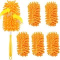 Duster Refill for Swiffer, 360 Dusters Heavy Duty Refills, Reusable Duster Kit for Home, Office, Furniture and Outdoor (5 Pack + 1 Handle)