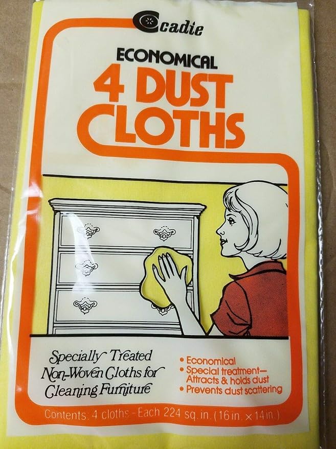 Economical Dust Cloths - Pre-Treated Dusting Fabric for Furniture, Woodwork, Glass Wood, Tiles, Metal Surfaces - Premium Soft Non-Woven Wipes, Swipe Clean Dirt on Table, Countertop, Windows | 1 Pack