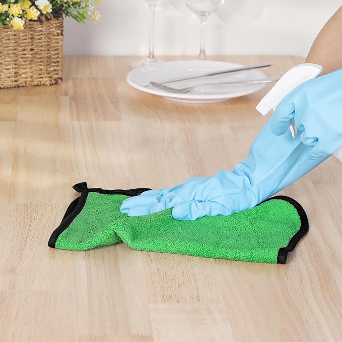 uxcell Car Cleaning Cloths, 8 Pack Soft Premium Microfiber Towels with Hang Loop for Household Cleaning, Reusable Car Cleaning Wipes Lint Free Streak Free Cloths 12" x 16" Multi