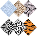 CREATCABIN 6 Packs Thickened Glasses Cleaning Cloth Elegant Flower Design