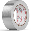 2in x 82ft Adhesive Aluminum Foil Heat Shield Tape, Fiberglass Thermal Insulation Reflective Material for Pipe, Duct, Exhaust, HVAC and High Temp Protection, 5.91MIL