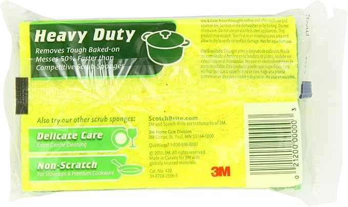 Scotch-Brite Heavy Duty Scrub Sponge, 21 Count