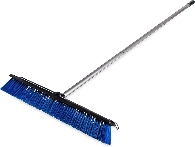 SPARTA Sweep Complete Floor Sweep with Squeegee for Catering, Buffets, Restaurants, Stainless Steel, 24 Inches, Blue, (Pack of 6)