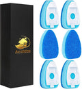 Non-Scratch Dishwand Refills 6 Pack, Scratch-Free Replacement Sponge Heads for Dish Wand, Dishwashing Soap Dispensing Refills, Gentle Scrubber Pads for Kitchen Dishes Sink Cleaning