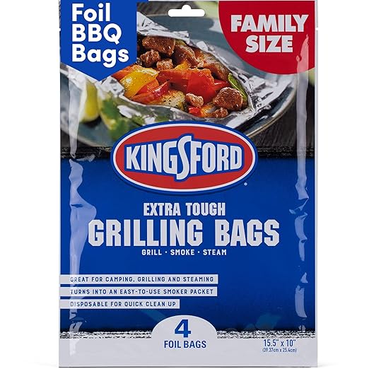 Kingsford 10259994115 Extra-Tough Grilling Bags, 15.5" X 10", 4-Pack