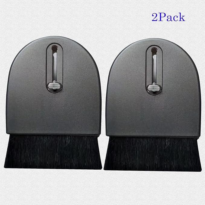 Laptop Keyboard Cleaning Brush, Nanxudyj Sliding Portable Multifunctional Laptop Keyboard Brush 2 Pack for Computers, Cell Phones, Cameras, Car Interiors, Home & Office Supplies and More (Black)