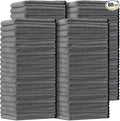 Tallew 80 Pcs Microfiber Towels:16"x16" Microfiber Drying Towels Bulk Micro Fiber Car Cleaning Cloth for Cars Drying Washing Polishing Office Windows Cleaning Household Supplies (Gray)