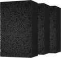Cleaning and Washing Sponge, 3 Pack Large Extra Thick Heavy Duty Sponge Multi-Purpose for Kitchen Bathroom Bike Boat Car, Natural Cellulose Sponges 4" X 6" X 2" (Black)