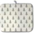 Christmas Tree Dish Drying Mat Winter Xmas Holiday Drying Mats Microfiber Absorbent Dishes Drying Pad Reusable Washable Kitchen Countertop Protector Dish Drainer Rack Mat 16x18 Inch