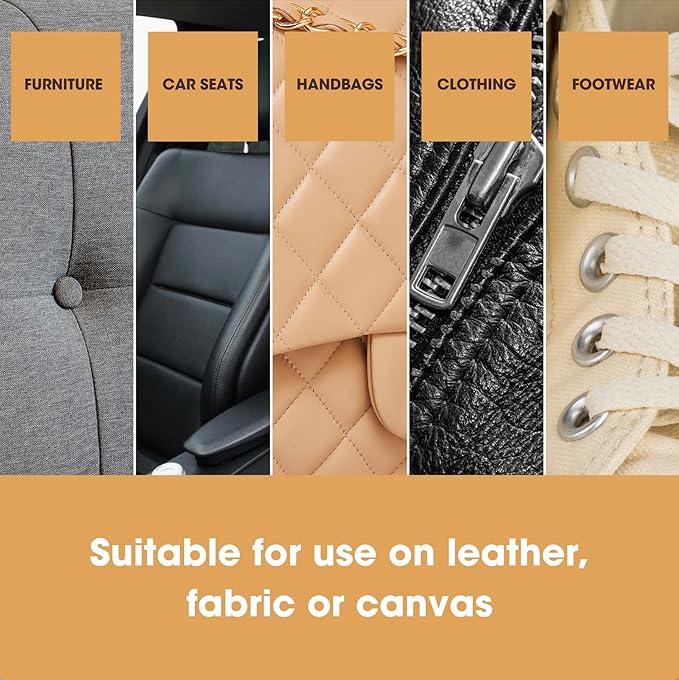 Furniture Clinic Cleaning Brush | Gentle Bristles for Removing Dirt from Leather, Fabric, & Canvas | Safe to use on Furniture, Jackets, Shoes, & More | Easy-to-Use Soft Brush for Effective Cleaning