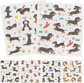 Dachshund Dog Gifts Swedish Dishcloths, 6 Pack Swedish Dish Cloths for Kitchen, Dog Absorbent Reusable Cellulose Sponge Cloths Kitchen Towels