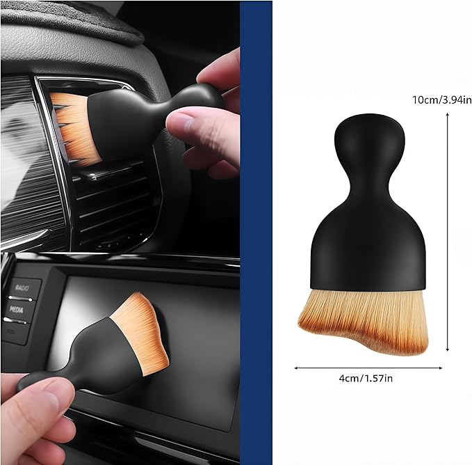 10pcs Auto Car Detailing Brush Set，Professional dusting Brush Suitable for Interior and Exterior car Decoration，Dust Removal and Cleaning Tools