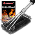 NEXCOVER Grill Brush - 18'' Safe Wire BBQ Brush for Outdoor Grill, 3 in 1 Efficient Stainless Steel Grilling Cleaner, BBQ Accessories for All Grates