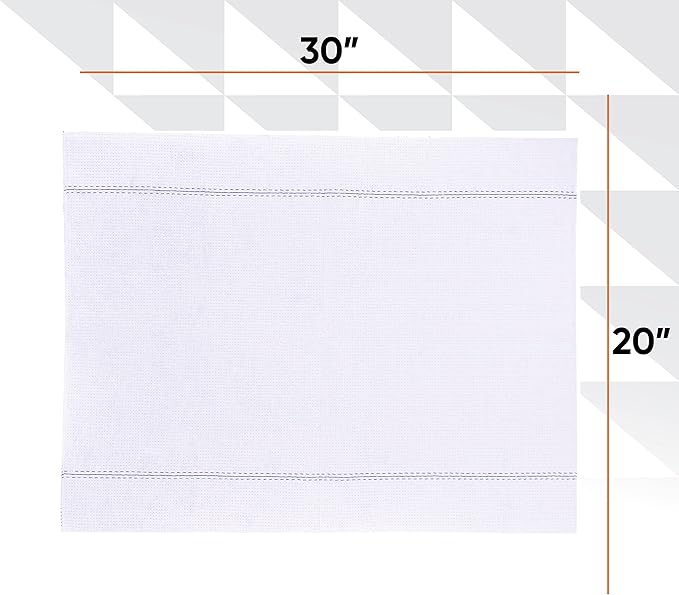 Superio White Squeegee Cloths (12 Pack) for Cuban-Style Mop, Israeli Spunja Cleaning Mop Towels - Kitchen Bathroom Tiles, Stone, Parquet Wood Floor Wash