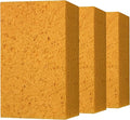 Car Wash Sponges, 3 Pack Extra Thick Large Cleaning Sponge Multi-Purpose for Bathroom Kitchen Bike Boat, Large Size Sponges 4'' X 6'' (Yellow)