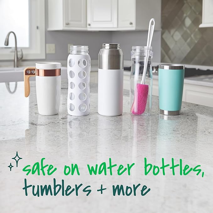 Scotch-Brite Water Bottle Scrubber, Safe On Glass, Plastic and Stainless Steel