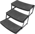 OKBA RV Step Covers,Camper Step Covers for 22 Inch RV Camper 8-10" Deep Radius Stairs Only - 3 Pack Gray Stair Rug Carpets