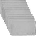 10PCS Gun Cleaning Cloth Rags12 x12 - Gun Cloth Microfiber Towel Lint Free Gun Cloth, Gun Cleaning Wipes Great for All Gun Firearm Cleaning Cleaner Protection,Professional（Gray）
