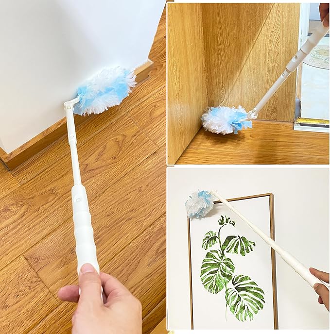 Replacement Handles Compatible with Swiffer Duster Refill, Extended Handle, Adjustable Length Handles only (2pcs)