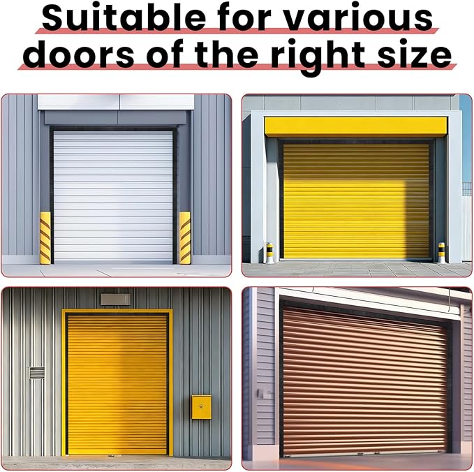 3" Roll up Garage Door Brush Seal,10 x 10ft Nylon Brush Seal Kit with Aluminum Track for Warehouse/Commercial/Sliding Barn/Hangar Doors (Top Straightx2 + Side 45-Degree Holder Side Sealx4)