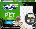 Swiffer Sweeper Pet Heavy Duty Dry Multi-Surface Cloth Refills for Floor Sweeping and Cleaning, Febreze Freshness, 10 Count