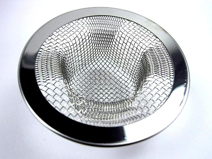 2pcs Metal Sink Strainer Bathtub Drain Hole Hair Catcher Drain Hole Filter Trap