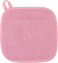 Microfiber Dish Drying Mat, Super Absorbent Kitchen Dish Drying Pad, Reversible for Countertop, 7*7 inch Pink