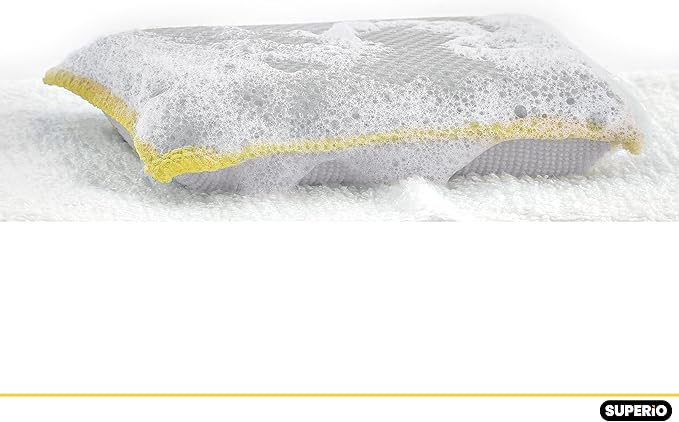 Microfiber Dish Sponge – Non-Scratch Kitchen Scrubber, Heavy-Duty Household Cleaning Tool, Multi-Purpose Cleaning Supplies, Pack of 12