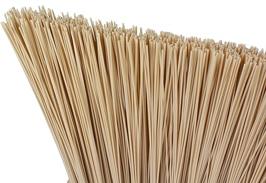 SPARTA Plastic Broom Head, Angled, Un-Flagged for Large Debris Indoor, Outdoor, Home, Restaurant, Lobby, Office, 12 Inches, Tan