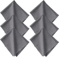 K&F CONCEPT 6 Pack Microfiber Cleaning Cloth（15x18cm）, Washable Reusable Lens Cleaning Cloth for Cleaning Camera Lenses, Glasses, Screens, Cameras, Eyeglasses, LCD TV Screens, Tablets