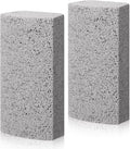 Loopeer 2 Pcs Pet Hair Remover Pumice Stone for Dog Cat Hair Removal Cleaning Pet Fur Stone 6 Inch Dog Fur Cleaning Tool for Car Interior Bedding Carpet Couch Furniture(3.74 x 2 x 1.6 in)