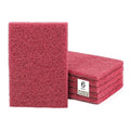 4" x 6" Scuff Pad Maroon 6 Pack - Scuffing, Scouring, Sanding, Paint Primer Prep Adhesion Scratch - Surface Preparation Automotive Car Auto Body Woodworking 7447