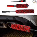 Metal Free Soft Wheel Cleaner Brush, Synthetic Wool Car Cleaning Brush, Highly Water Absorption, Dense and Durable Tire Brush for Cleaning Wheels, Rims, Spokes, Fenders, Engines…