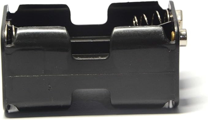 3 Pcs 4 x 1.5V (6V) AA Battery Holder Leads with 3 Pcs 9V I Type Snap Connector Plastic Housing Two Layers Battery Case