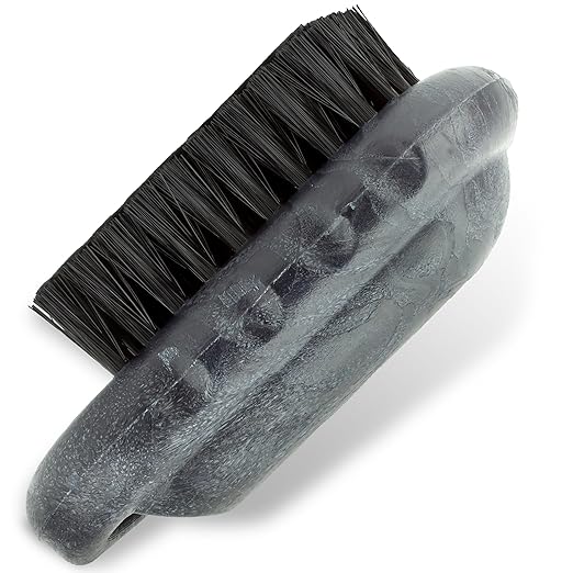 SPARTA 5 Inch Hand and Nail Brush with Stiff Polyester Bristles, Polypropylene Body, Color Coded Scrub Brush for Commercial Foodservice and Industrial Use, Black (Pack of 12)