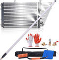 Radiator Cleaning Wand 40" – High Pressure Washer Extension Tool Kit for Radiator Flush, HVAC Coil Cleaner, Car & Truck Engine Cleaning – Stainless Steel Power Washer Wand with Brush, Glove & Towel